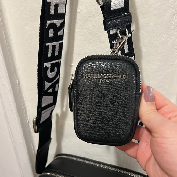 Karl Lagerfeld camera bag with multicolored stones - Picture 5 of 10